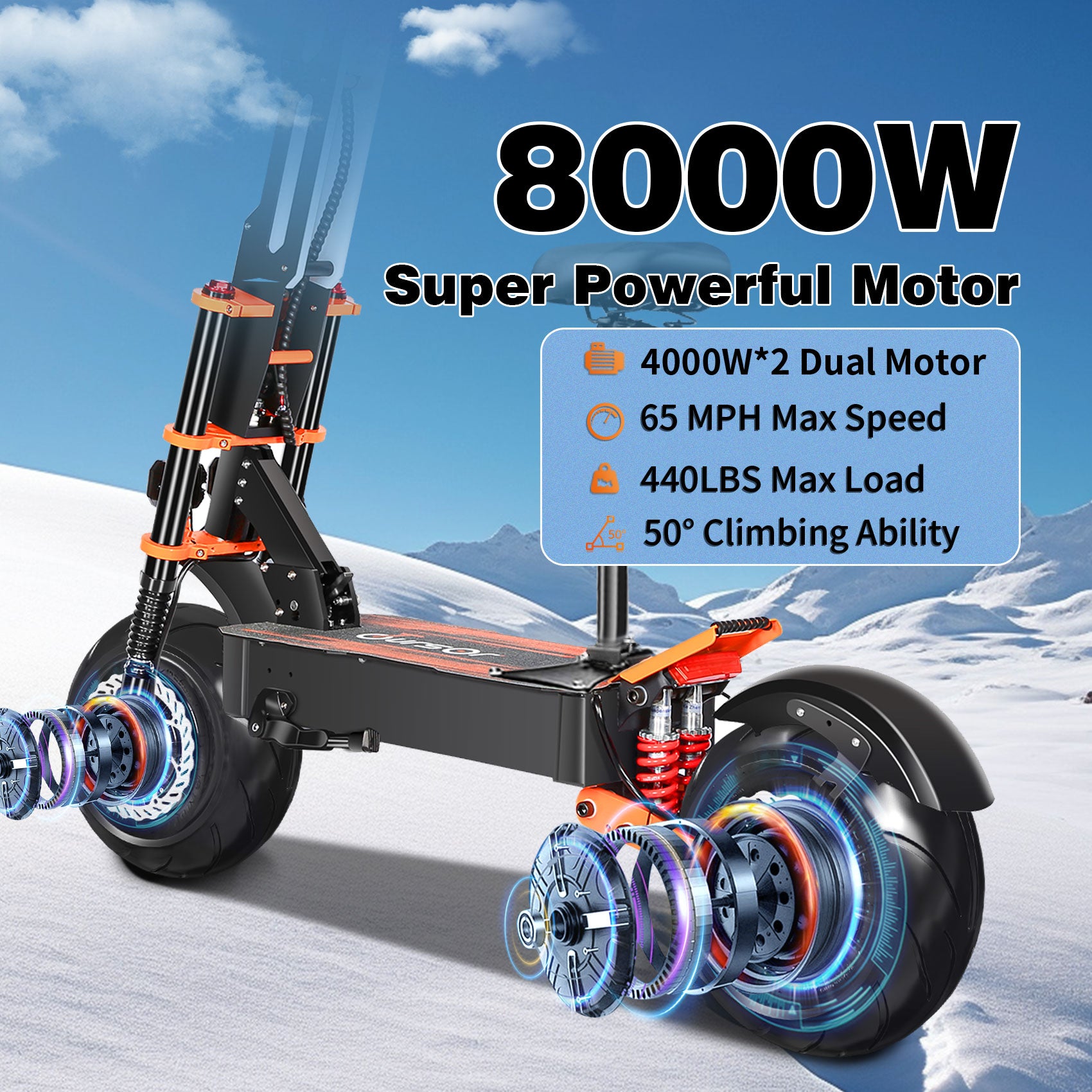 8000w e-scooter